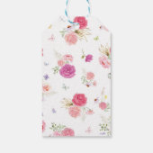 妖精フローラパーティーサンキューユーメッセージカード ギフトタグ (裏面)