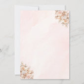 妖精フローラホットエアバルーン赤ちゃんシャワー 招待状 (裏面)