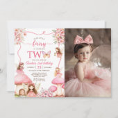 妖精フローラ女子2nd誕生日パーティー写真 招待状 (正面)