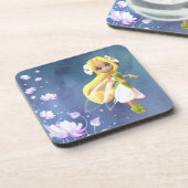 妖精フローラ懸命プラスチックのコースター コースター (左側)
