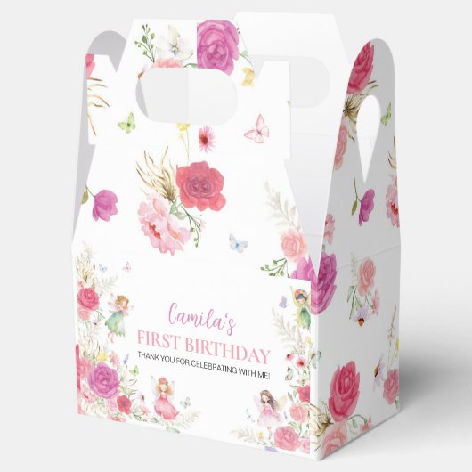 妖精フローラ最初の誕生日優先ボックス フェイバーボックス (オープン)