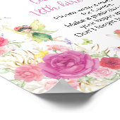 妖精フローラ誕生日パーティータイムカプセルサイン ポスター (角)