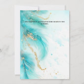 妖精プリンセスの女の子の誕生日テーマパーティー 招待状 (裏面)