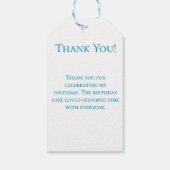 妖精プリンセスキャッスルガール誕生日 ギフトタグ (裏面)