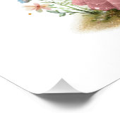 妖精プリンセスバタフライモノグラム感動的 ポスター (コーナー)