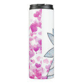 妖精プリンセスピンクハートファッションイラストレーション タンブラー (裏面)