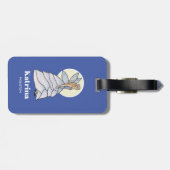 妖精プリンセスペタルドレスファッションイラストレーション ラゲッジタグ (裏面横)