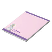 妖精プリンセス花びらドレスファッションイラストレーション ノートパッド (回転)