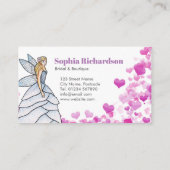 妖精プリンセス花びらドレスファッションイラストレーションB 名刺 (裏面)