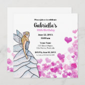 妖精プリンセス花嫁ドレスファッションピンクハートInv (正面/裏面)