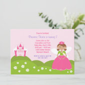 妖精プリンセス誕生日パーティーの招待 招待状 (スタンド正面)