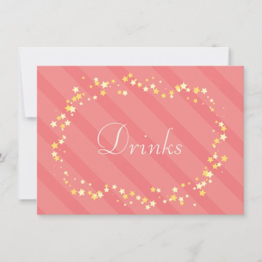 妖精プリンセス誕生日パーティードコーテーブルサイン2 招待状 (正面)