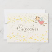 妖精プリンセス誕生日パーティードコーテーブルサイン 招待状 (正面)