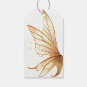 妖精プリンセス魅惑ピンクベビーガールシャワー ギフトタグ (裏面)