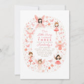 妖精プリンセス魔法少女の誕生日パーティー 招待状 (正面)