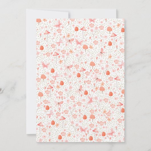 妖精プリンセス魔法少女の誕生日パーティー 招待状 (裏面)