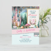妖精プリンセス2nd誕生日TWOピンクフェアヤコア 招待状 (スタンド正面)