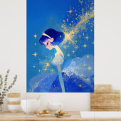 妖精プリンセス ミニマル スタイル プリント (キッチン)