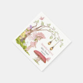 妖精ベイビーシャワーフローラ妖精ベイビーシャワー スタンダードカクテルナプキン (角)