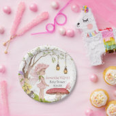 妖精ベイビーシャワーフローラ妖精ベイビーシャワー ペーパープレート (パーティー)