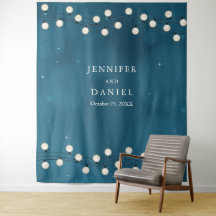 妖精ボケストリングライトガーランドウェディングバックドロップ