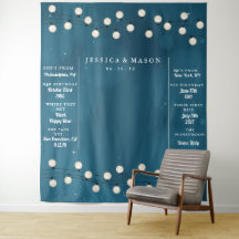 妖精ボケストリングライトガーランドウェディングバックドロップ