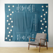 妖精ボケストリングライトガーランド結婚式背景 タペストリー (インサイチュ(横))