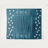 妖精ボケストリングライトガーランド結婚式背景 タペストリー (正面(横))