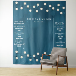 妖精ボケストリングライトガーランド結婚式背景 タペストリー