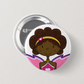 妖精ボタンのバッジ 缶バッジ (正面&裏面)