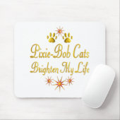 妖精ボブ猫は私の生命を明るくします マウスパッド (マウス)
