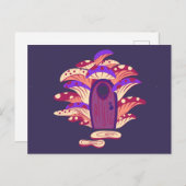 妖精マッシュルームポータルドアポストカード ポストカード (正面/裏面)