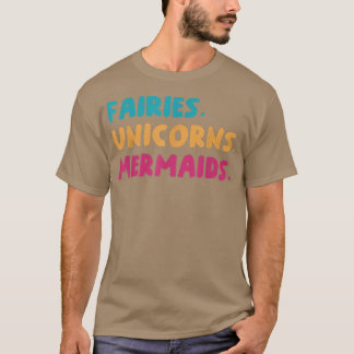 妖精ユニコーンMermaidsステートメントMermaid恋人 Tシャツ