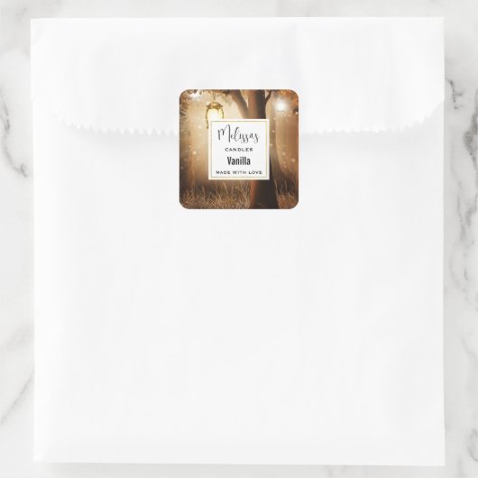 妖精ライト付き魔法の森キャンドルビジネス スクエアシール (バッグ)