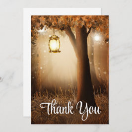 妖精ライト付き魔法の森サンキューカード サンキューカード