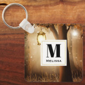 妖精ライト付き魔法の森モノグラム キーホルダー (正面)