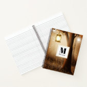 妖精ライト付き魔法の森モノグラム ノートブック (内部)