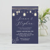 妖精ライト結婚式招待状、ストリングライト 招待状 (スタンド正面)