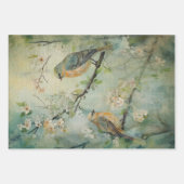 妖精ランド春フォレストバードNo2 ラッピングペーパーシート (正面)