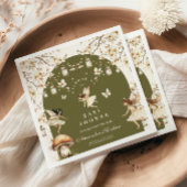 妖精ワイルドフラワーフラワーメドウ赤ちゃんシャワー スタンダードカクテルナプキン