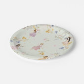 妖精ワイルドフラワーメドウフラワーズ誕生日 ペーパープレート (アングル)