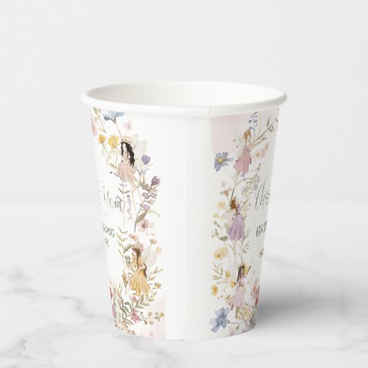妖精ワイルドフラワーメドウフラワーズ誕生日 紙コップ (右)