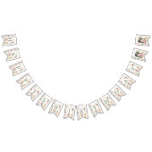 妖精ワイルドフラワーメドウ誕生日ガーランドフォト バンティングフラッグ (全)