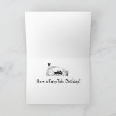 妖精ヴィンテージシンデレラ誕生日カード カード (内部)