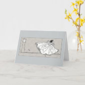 妖精ヴィンテージシンデレラ誕生日カード カード (黄色い花)