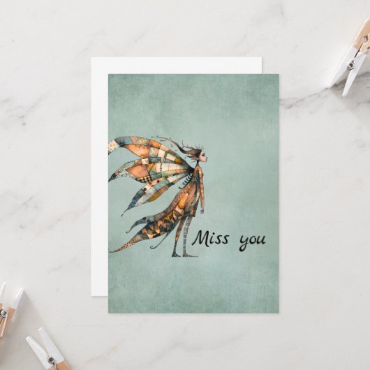 妖精予測できな | あいさつ恋しく思カード カード (正面/裏面インサイチュ)