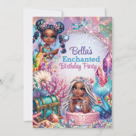 妖精人魚ファンタジーパーティー招待状 招待状