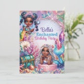 妖精人魚ファンタジーパーティー招待状 招待状 (スタンド正面)