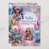 妖精人魚ファンタジーパーティー招待状 招待状 (正面/裏面)