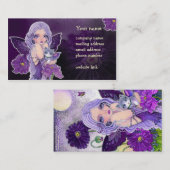 妖精及び猫の"ケシ夜冒険"の名刺 名刺 (正面/裏面)